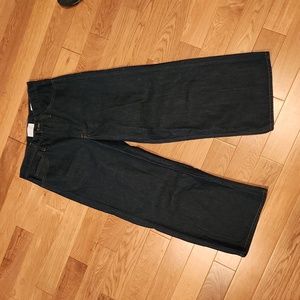 Frame rigid denim jeans. Size 28. High waist, wide crop.